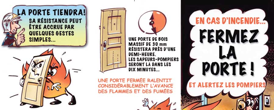 Incendie : Il faut fermer la porte pour se protéger - MySecurite