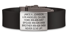 Exemple de plaque d'identification - RoadID USA