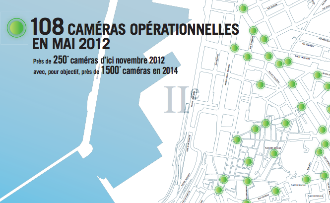 La carte de la vidéo surveillance à Marseille