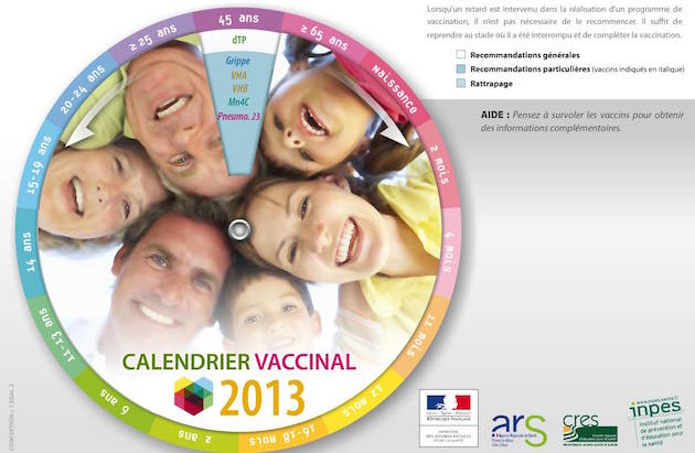 calendrier vaccinal 2013