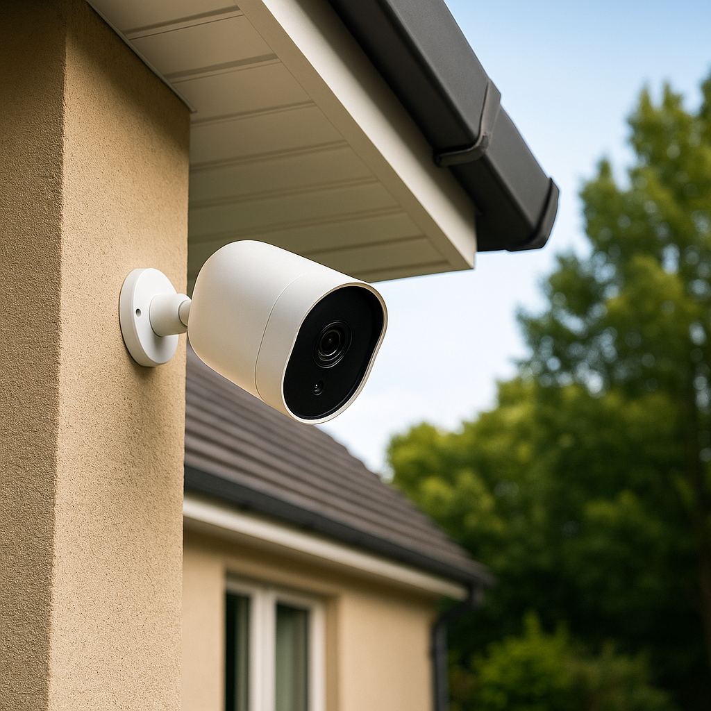caméras extérieures orientées vers l’entrée pour sécuriser une maison pendant les absences prolongées